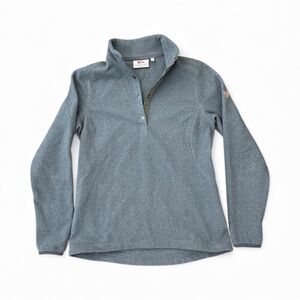 Fjällräven Ovik Fleece 1/2 Button Up Grey Women's Sweater Size M
